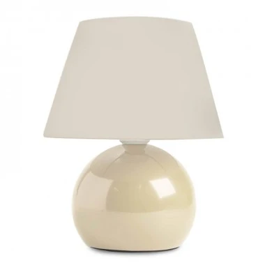 Alaska Megapap E27 metal - fabric pvc in cream color Ø22x30cm.