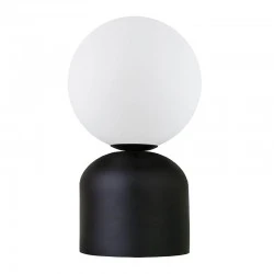 Albus Megapap E14 metal - glass in black - white color Ø13x28cm.