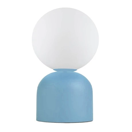 Albus Megapap E14 metal - glass in blue - white color Ø13x28cm.