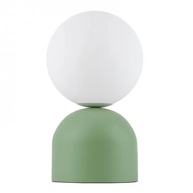 Albus Megapap E14 metal - glass in green - white color Ø13x28cm.