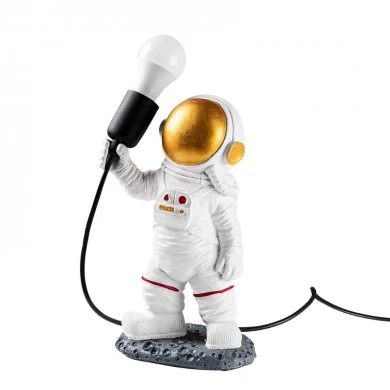 Astronaut Megapap polyester table lamp in white color 20x15x32cm.
