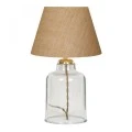 Atkinson Megapap fabric/plastic table lamp in brown/golden color 22x14x30cm.
