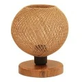 Bonnie Megapap E27 thread/Mdf table light in natural/brown color 19x15x22cm.