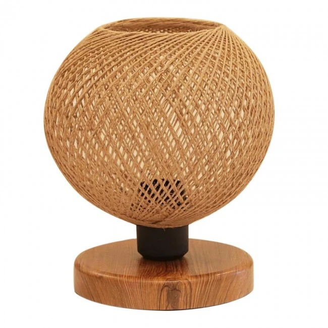 Bonnie Megapap E27 thread/Mdf table light in natural/brown color 19x15x22cm.