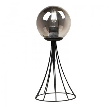 Chavi Megapap E27 metal table lamp in black color 20x20x40cm.