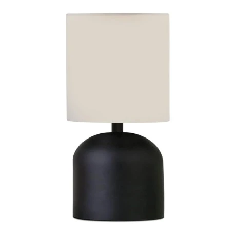 Nehora Megapap E14 metal - fabric pvc in black - cream color Ø15x30cm.