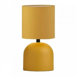 Nehora Megapap E27 metal - fabric pvc in yellow color Ø15x30cm.