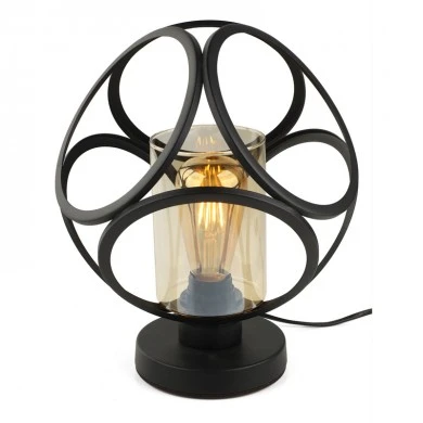 Silvia Megapap E27 metal desk lamp in black color 20x20x25cm.