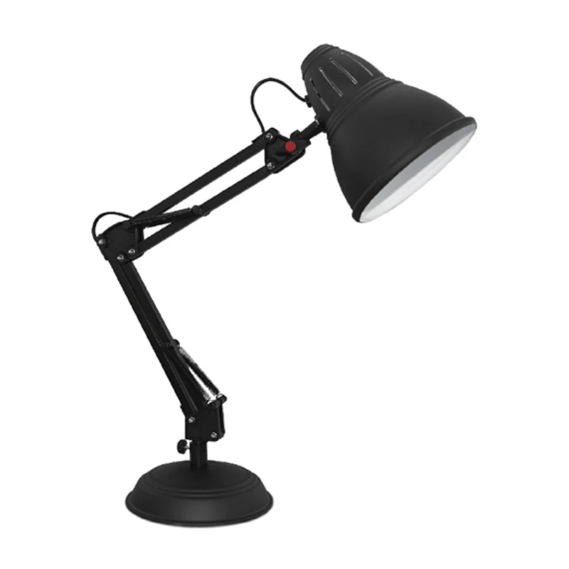Desk lamp E27 metal color black 16.2x14.5x50cm.