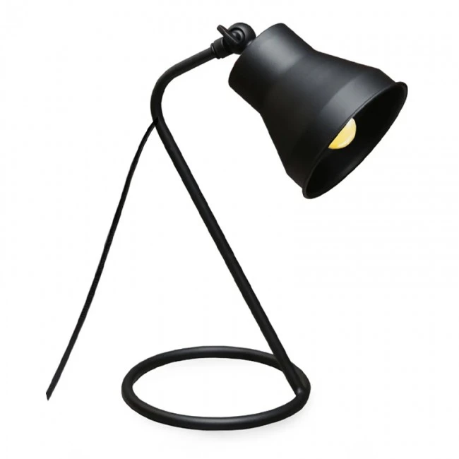 Mimi Megapap metallic desk lamp in black color 12x12x30cm.