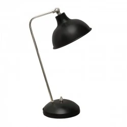 Travis Megapap E14 metal table lamp in black color 16.5x11x42cm. Travis Megapap E14 metal table lamp in black color 16.5x11x42cm.