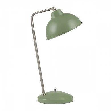 Travis Megapap E14 metal table lamp in green color 16.5x11x42cm.