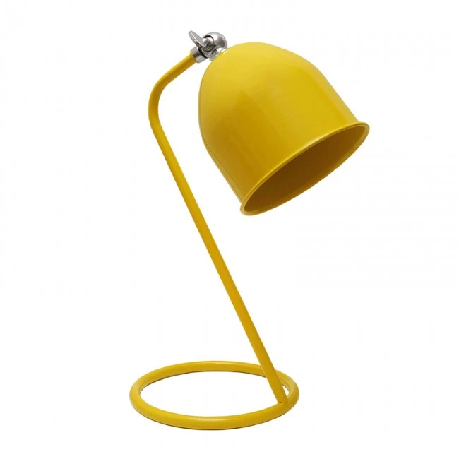 Treviso Megapap E14 metal table lamp in yellow color 11x13x30cm.