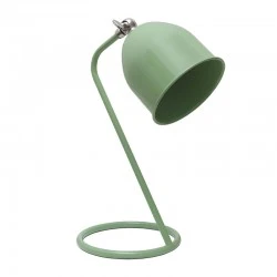 Treviso Megapap E14 metal table lamp in green color 11x13x30cm.
