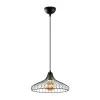 Adda Megapap E27 metallic ceiling lamp in black color Ø36x120cm.