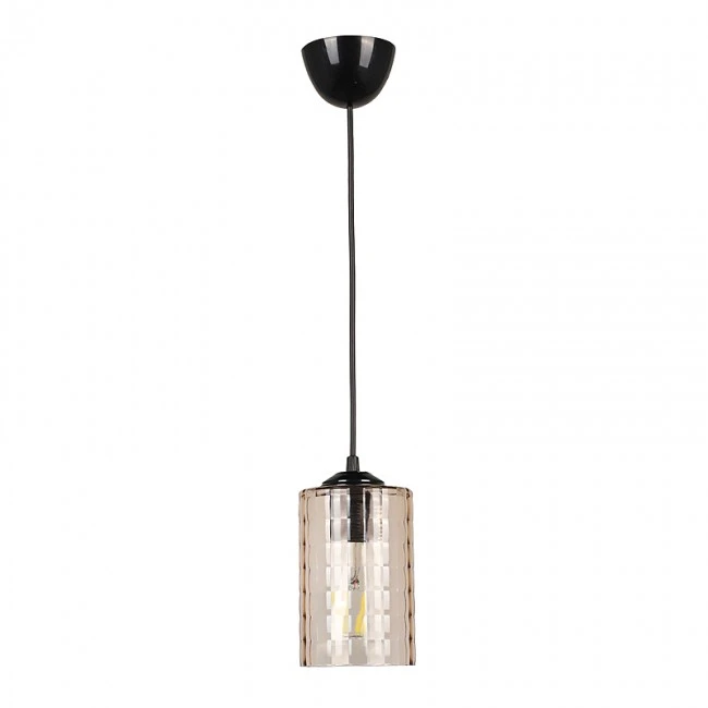 Alberto Megapap E27 acrylic single light ceiling light in black color 10x10x60cm.