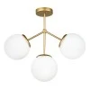 Alison Megapap metal - glass ceiling light in gold color Ø40x45cm.