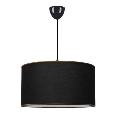 Alloy Megapap fabric ceiling lamp in black color 38x20x70cm.
