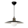 Amara Megapap  E27 metallic ceiling lamp in black color Ø38x100cm.