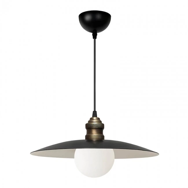 Amara Megapap  E27 metallic ceiling lamp in black color Ø38x100cm.