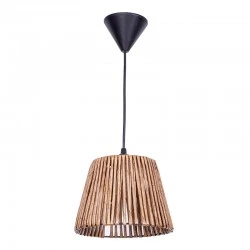 Arsenio Megapap E27 paper ceiling light in natural color 20x20x65cm.
