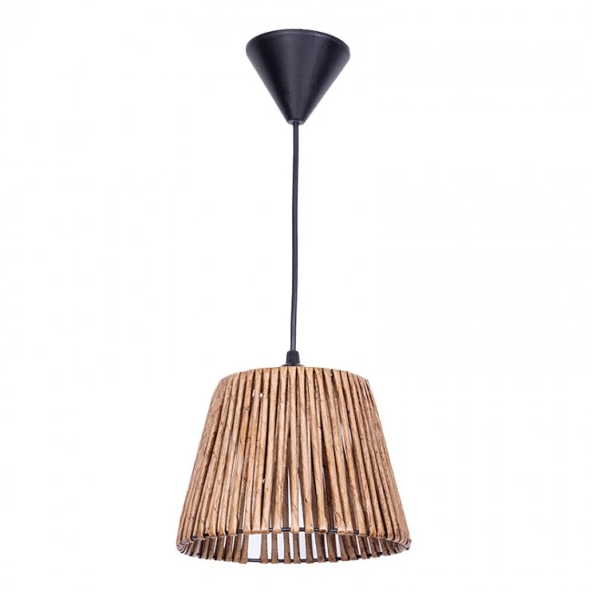 Arsenio Megapap E27 paper ceiling light in natural color 20x20x65cm.