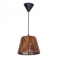 Arsenio Megapap E27 paper ceiling light in brown color 20x20x65cm.