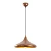 Barek Megapap E27 metallic ceiling lamp in bronze color Φ34x119cm.