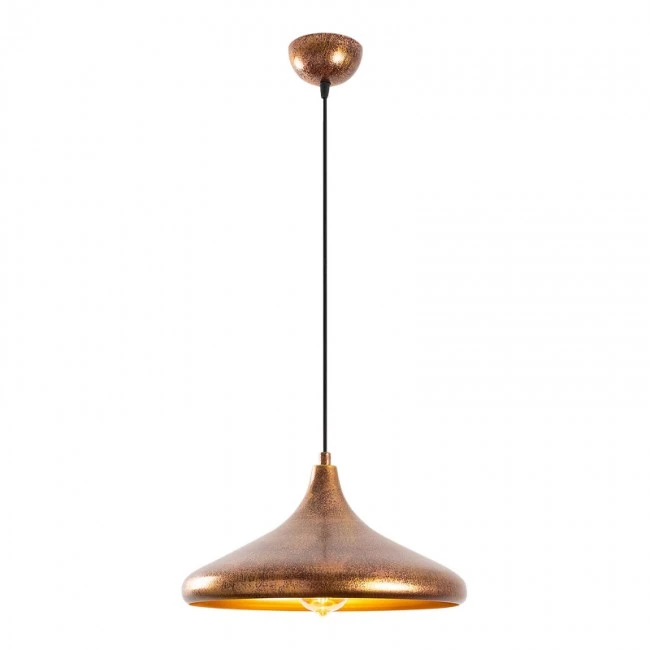 Barek Megapap E27 metallic ceiling lamp in bronze color Φ34x119cm.