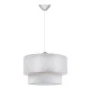 Barnhart Megapap fabric ceiling lamp in white color 30x30x70cm.