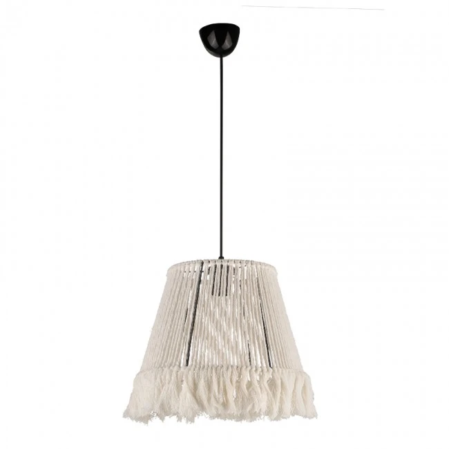 Braga Megapap E27 rope ceiling light in white color 30x30x75cm.