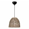 Cascais Megapap E27 rope ceiling lamp in natural color Ø31x70cm.