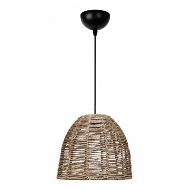 Cascais Megapap E27 rope ceiling lamp in natural color Ø31x70cm.