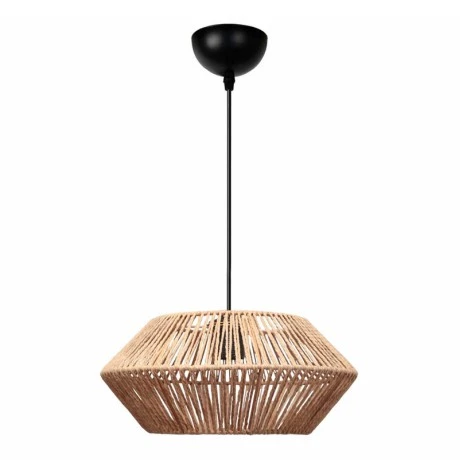 Castel Megapap E27 rope ceiling lamp in natural color Ø32x70cm.