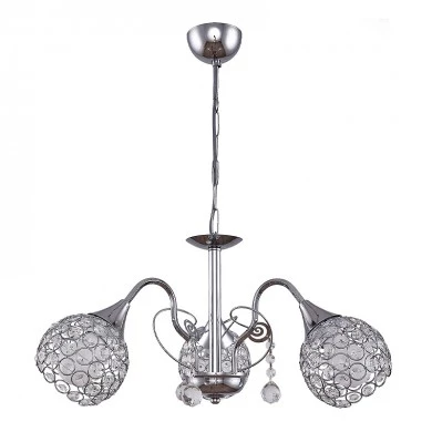 Dagobert Megapap E27 metallic three-light ceiling light in silver color 53x53x61cm.