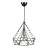 Donald Megapap metallic ceiling lamp in black color 25x30x65cm.