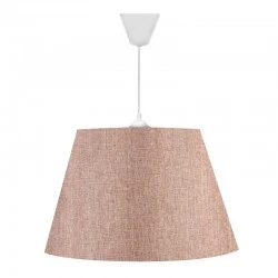 Φωτιστικό οροφής Elanor Megapap υφασμάτινο μονόφωτο χρώμα ροζ 37x21x70εκ.