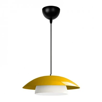 Eliora Megapap  E27 metallic ceiling lamp in yellow color Ø36x100cm.