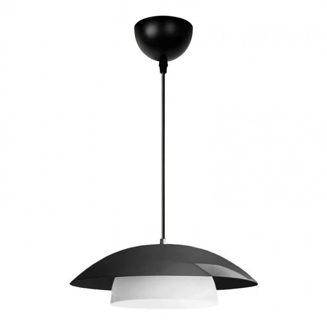 Eliora Megapap  E27 metallic ceiling lamp in black color Ø36x100cm.