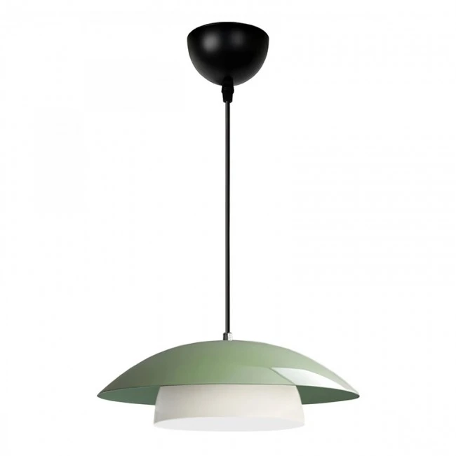 Eliora Megapap  E27 metallic ceiling lamp in mint green color Ø36x100cm.