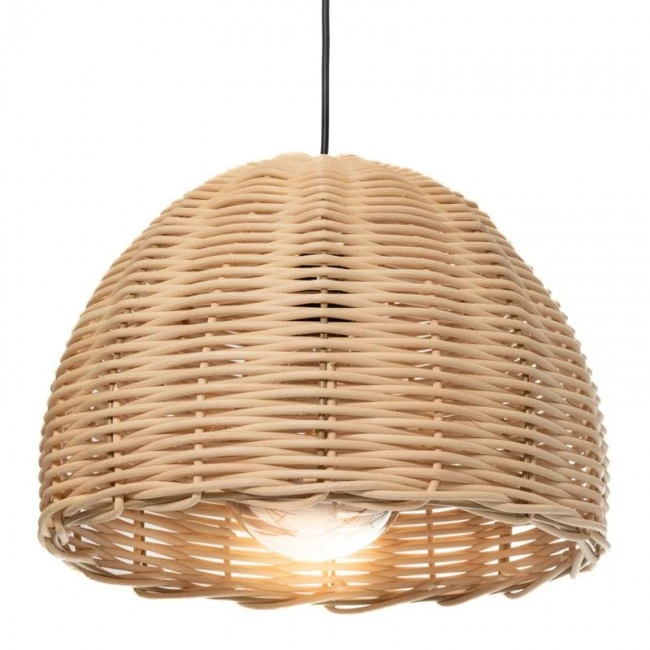 NATURAL RATTAN CEILING LAMP D37Χ28CM