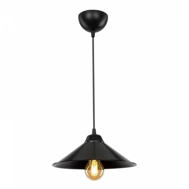 Felicity Megapap E27 plastic eiling lamp in black color 24x24x70cm.