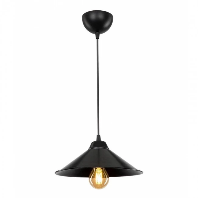 Felicity Megapap E27 plastic eiling lamp in black color 24x24x70cm.