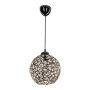 Fergal Megapap E27 metallic-glass in black color 25x25x65cm.