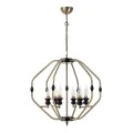 Flawless Megapap metallic six-light ceiling light in golden color 55x55x75cm.