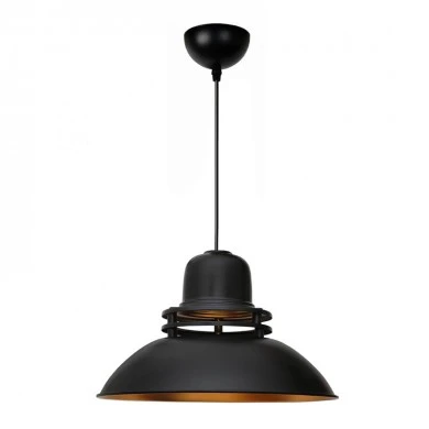 Gerek Megapap  E27 metallic ceiling lamp in black color Ø34,5x100cm.