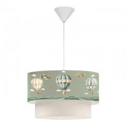 Φωτιστικό οροφής Goofy Megapap υφασμάτινο μονόφωτο με χαριτωμένα αερόστατα 30x20x70εκ. Φωτιστικό οροφής Goofy Megapap υφασμάτινο μονόφωτο με χαριτωμένα αερόστατα 30x20x70εκ.