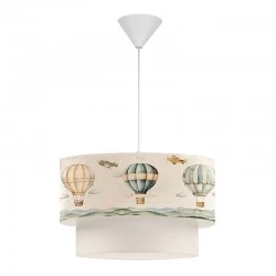 Φωτιστικό οροφής Goofy Megapap υφασμάτινο μονόφωτο με χαριτωμένα αερόστατα 30x20x70εκ. Φωτιστικό οροφής Goofy Megapap υφασμάτινο μονόφωτο με χαριτωμένα αερόστατα 30x20x70εκ.
