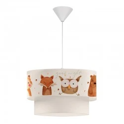 Φωτιστικό οροφής Goofy Megapap υφασμάτινο μονόφωτο με χαριτωμένα ζωάκια 30x20x70εκ. Φωτιστικό οροφής Goofy Megapap υφασμάτινο μονόφωτο με χαριτωμένα ζωάκια 30x20x70εκ.