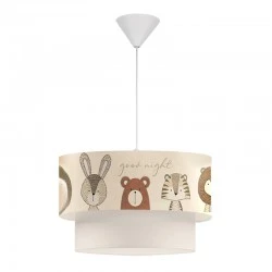 Φωτιστικό οροφής Goofy Megapap υφασμάτινο μονόφωτο με χαριτωμένα ζωάκια 30x20x70εκ. Φωτιστικό οροφής Goofy Megapap υφασμάτινο μονόφωτο με χαριτωμένα ζωάκια 30x20x70εκ.